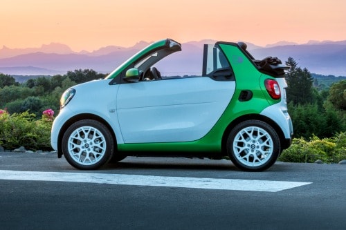 2018 Smart Fortwo Convertible Pricing Features Ratings And Reviews 2018 Smart Fortwo Electric Drive Prime Convertible Profile European Model Shown