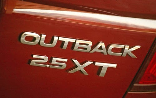 2005 Subaru Outback 2.5 XT Rear Badging