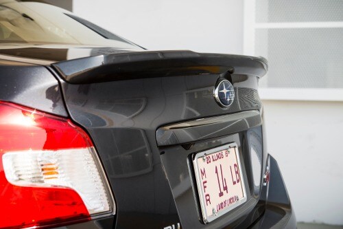2016 Subaru WRX STI Limited w/ Low Profile Trunk Spoiler Sedan Exterior Detail Shown