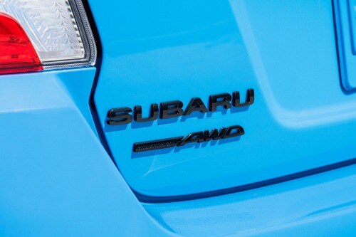 2016 Subaru WRX STI Series.HyperBlue Sedan Rear Badge