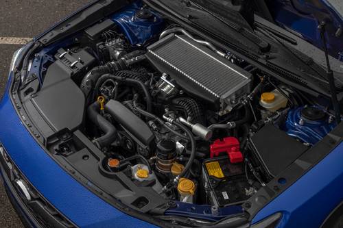 2025 Subaru WRX Limited Sedan 2.4L Turbo Engine Shown.