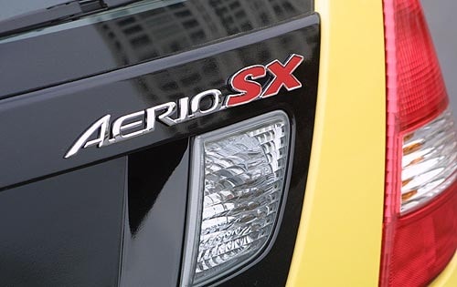 2002 Suzuki Aerio SX Rear Badging