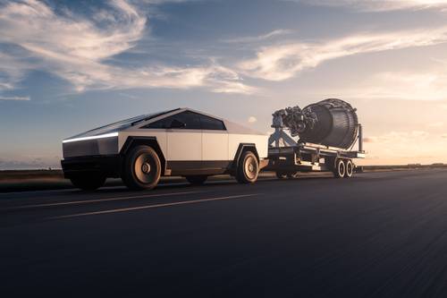 2024 Tesla Cybertruck Crew Cab Pickup Lifestyle Exterior