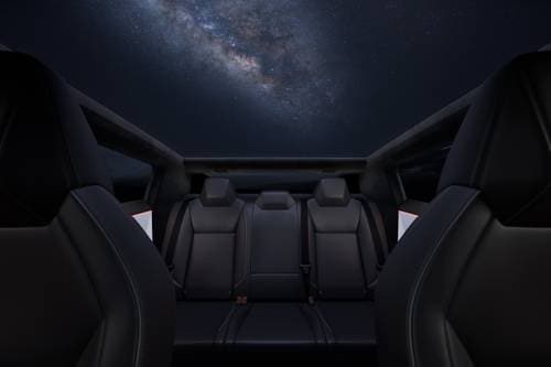 2024 Tesla Cybertruck Crew Cab Pickup Rear Interior