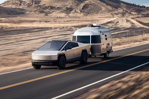2025 Tesla Cybertruck Crew Cab Pickup Lifestyle Exterior