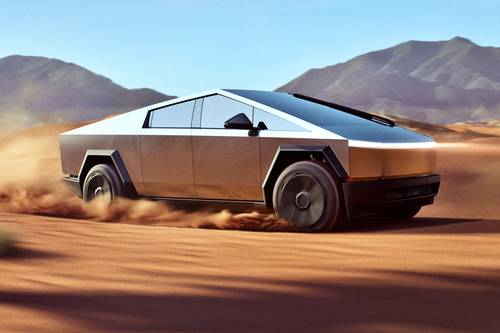 2025 Tesla Cybertruck Crew Cab Pickup Lifestyle Exterior