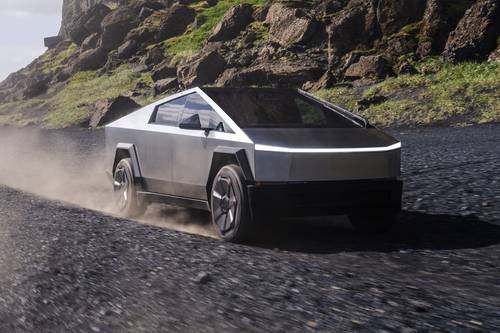 2026 Tesla Cybertruck Cyberbeast Crew Cab Pickup Exterior Shown