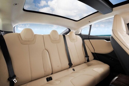 2017 Tesla Model S 90D Sedan Rear Interior