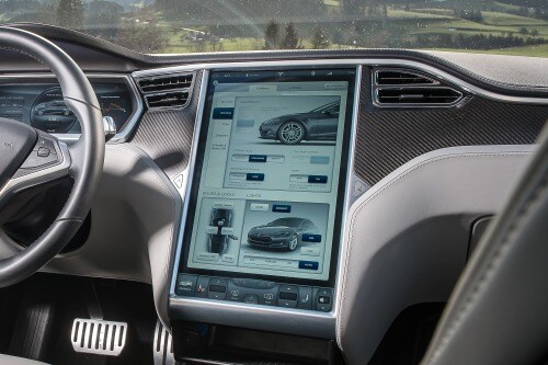 2017 Tesla Model S P100D Sedan Center Console