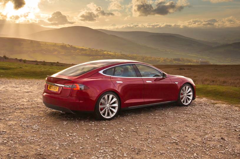 Tesla Model S Performance Sedan Exterior Shown
