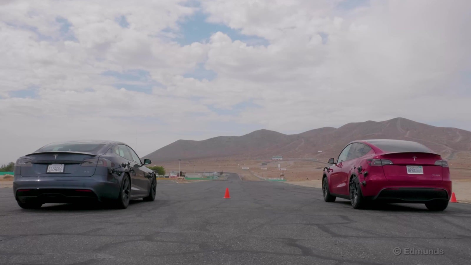 Tesla vs. Tesla: Model S Plaid Races Model Y Performance