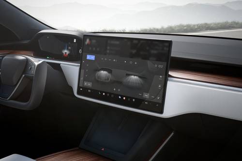 2025 Tesla Model S Plaid Sedan Center Console