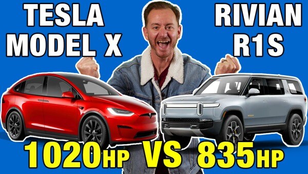 Rivian R1S vs. Tesla Model X Plaid | Three Row EV SUV Comparison Test | Which Luxury EV SUV Is Best?