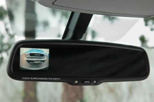 2013 Toyota 4Runner Integrated Rearview Display Mirror Detail