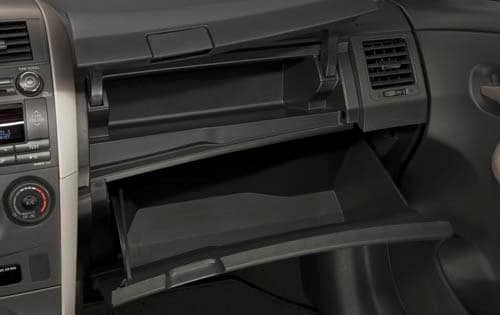 2011 Toyota Corolla Dash Storage Detail