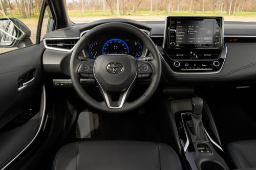 Toyota Corolla XSE Sedan Steering Wheel Detail