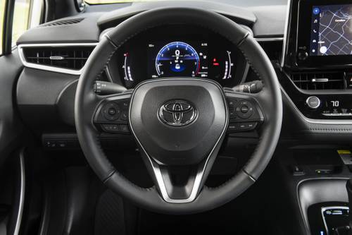 Toyota Corolla XSE Sedan Steering Wheel Detail