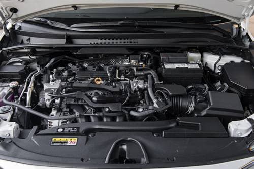 2025 Toyota Corolla XSE Sedan 2.0L Engine Shown.