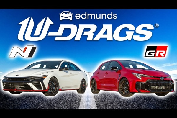 EDMUNDS U-DRAGS: Toyota GR Corolla vs. Hyundai Elantra N | Quarter Mile, Handling, & More