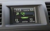 2010 Toyota Highlander Hybrid Limited Climate Control Display Detail