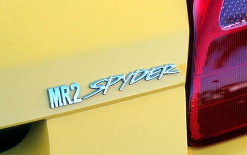 2000 Toyota MR2 Spyder Rear Badging