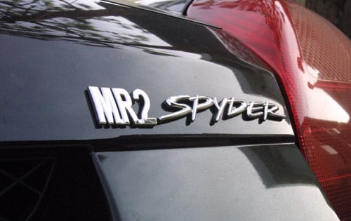2002 Toyota MR2 Spyder Rear Badging