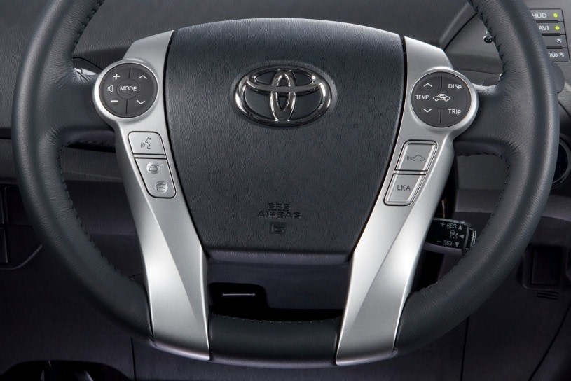 2012 Toyota Prius Five 4dr Hatchback Steering Wheel Detail