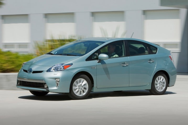 Fuel efficiency is paramount with most buyers of hybrids like this Toyota Prius, and low-rolling-resistance tires usually are part of the package.