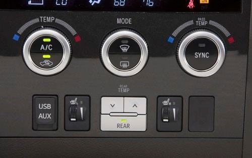 2012 Toyota Sequoia Limited Center Console