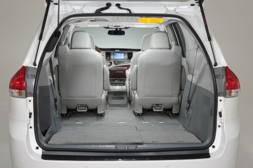 2012 Toyota Sienna Limited 7-Passenger Passenger Minivan Cargo Area
