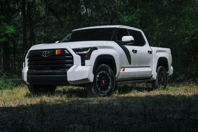 2025 Toyota Tundra SR5 Crew Cab Pickup Exterior. TRD Rally Package Shown.
