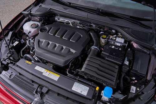 2025 Volkswagen Golf GTI Autobahn 4dr Hatchback 2.0L Turbo Engine Shown.