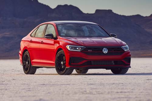 2021 Volkswagen Jetta GLI Autobahn Sedan Exterior. Black Package Shown.
