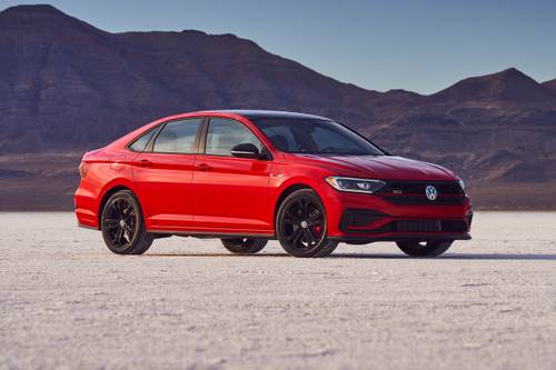 2021 Volkswagen Jetta GLI Autobahn Sedan Exterior. Black Package Shown.