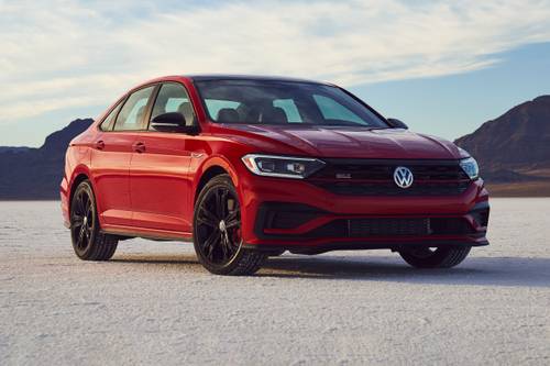 2021 Volkswagen Jetta GLI Autobahn Sedan Exterior. Black Package Shown.