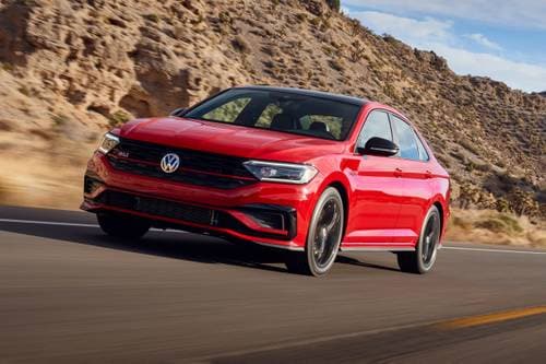 2021 Volkswagen Jetta GLI Autobahn Sedan Exterior. Black Package Shown.