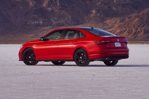 2021 Volkswagen Jetta GLI Autobahn Sedan Exterior. Black Package Shown.