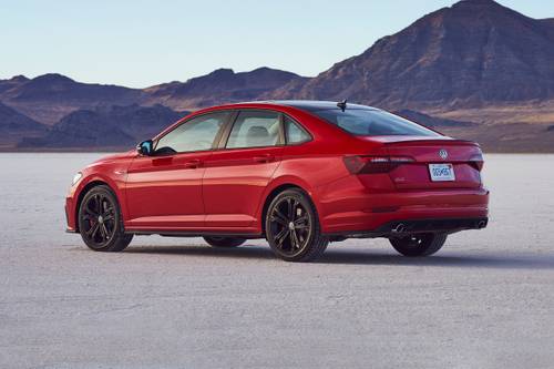 2021 Volkswagen Jetta GLI Autobahn Sedan Exterior. Black Package Shown.