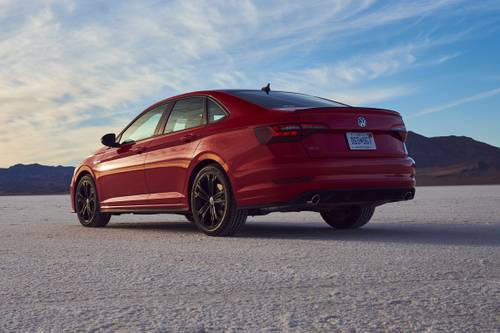 2021 Volkswagen Jetta GLI Autobahn Sedan Exterior. Black Package Shown.
