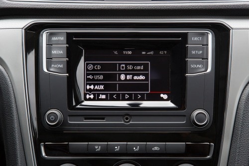 2016 Volkswagen Passat S Sedan Center Console Shown